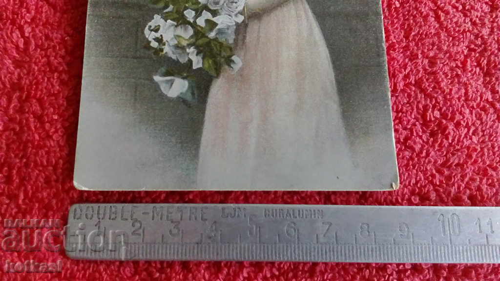 Old royal card 1921 woman maiden girl with price 15.50 BGN | € 7.93 Old royal card 1921 woman maiden girl with price 15.50 BGN | € 7.93
