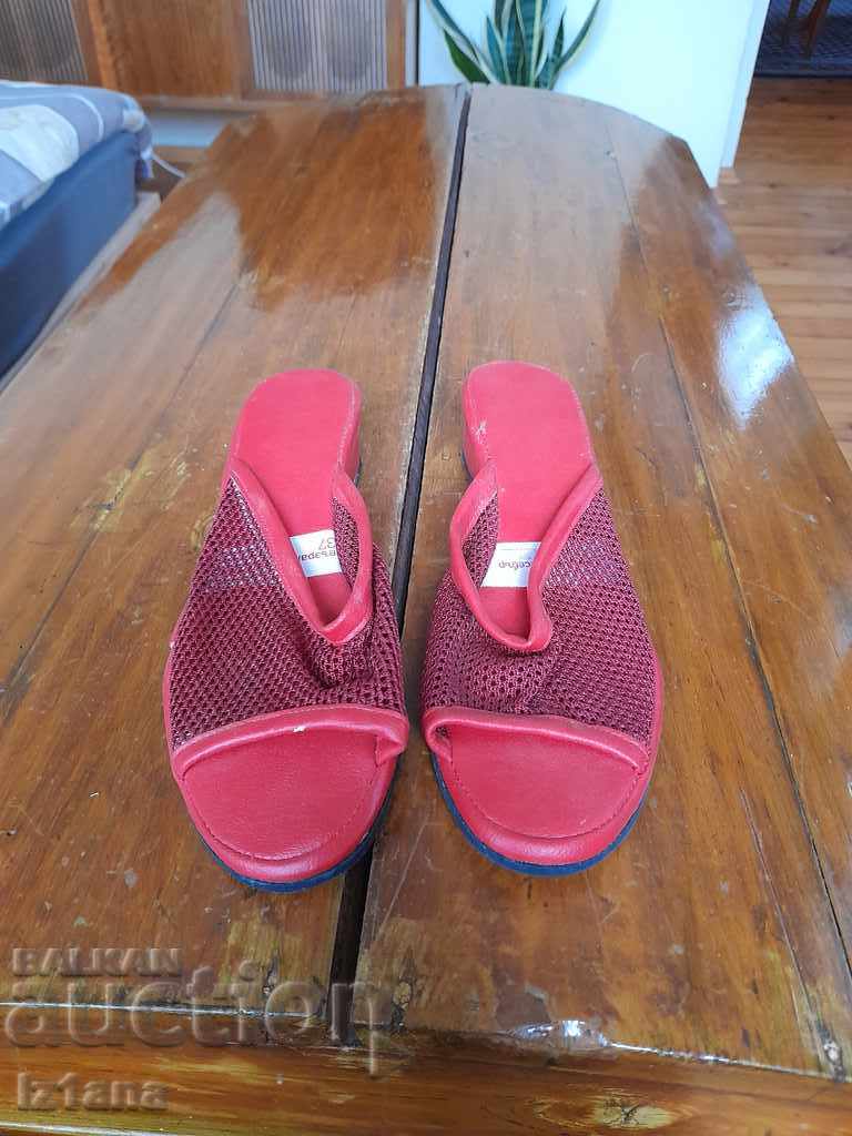 Old women's slippers