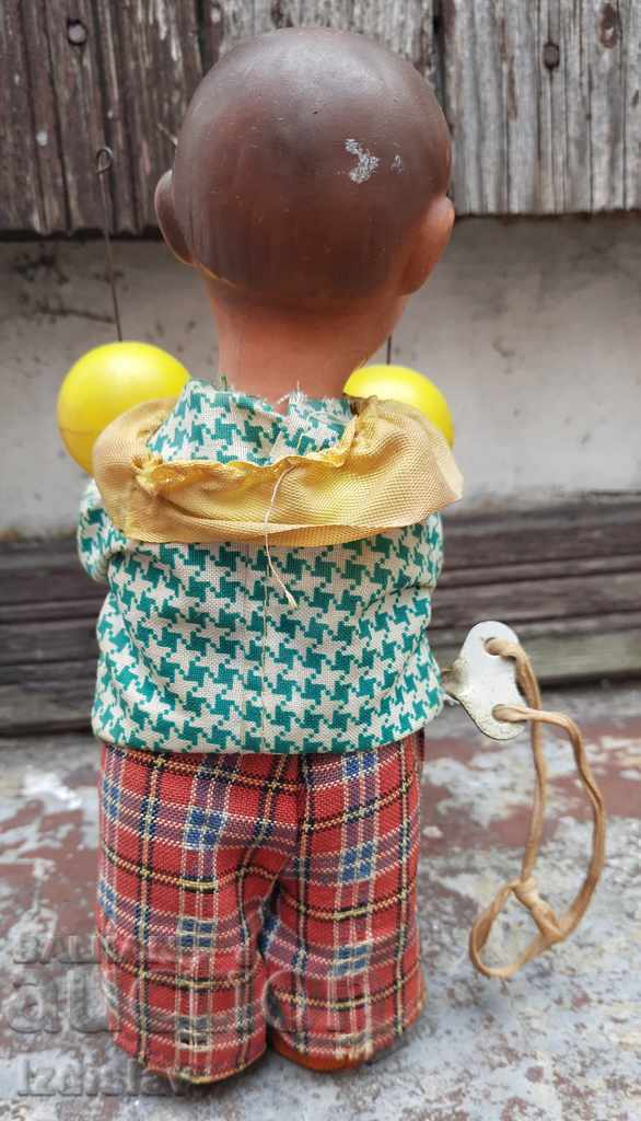 Old mechanical clown toy - 5 Old mechanical clown toy - 5