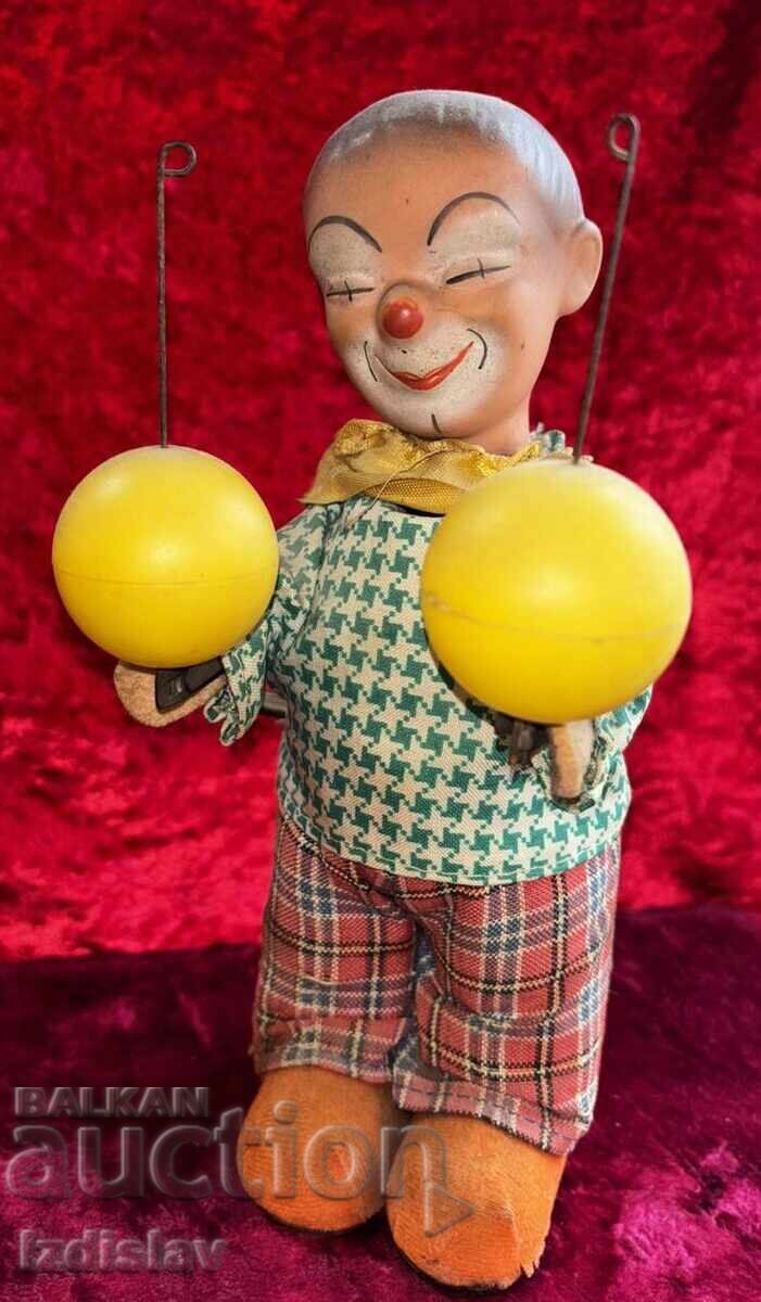 Old mechanical clown toy - 7