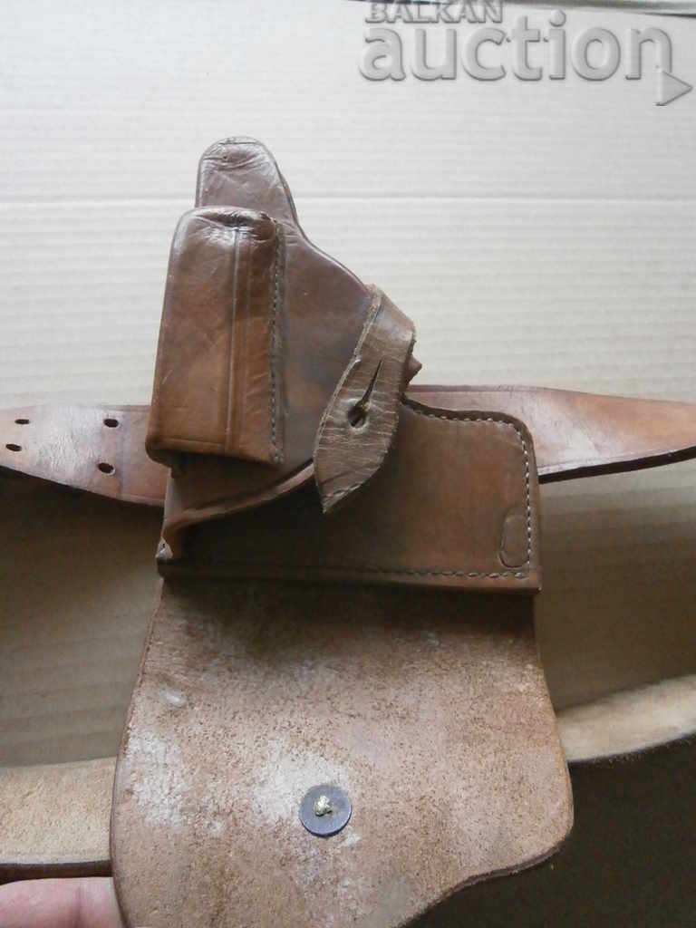 щабни офицерски кобур с колан ВАЛТЕР ППК PPK WW2 WWII - 6