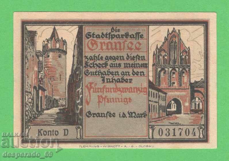 (¯`'•.¸NOTGELD (Gransee) UNC -25 pfennig¸.•'´¯) cu preț € 1.43 | 2.80 BGN (¯`'•.¸NOTGELD (Gransee) UNC -25 pfennig¸.•'´¯) cu preț € 1.43 | 2.80 BGN