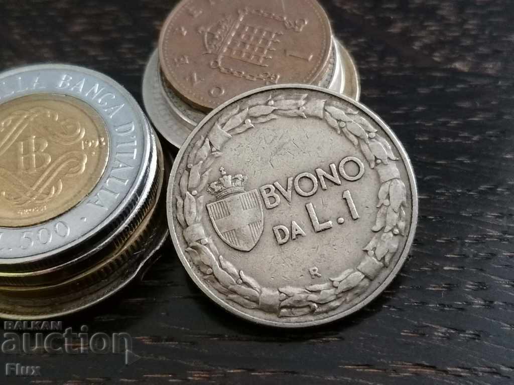 Coin - Italy - 1 Lira | 1922 with price 6.25 BGN | € 3.20