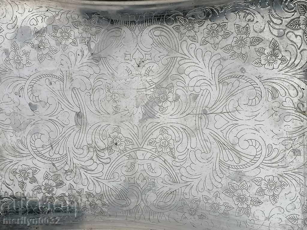 Delivery of Old social tray with engravings boards, plateau, casserole Delivery of Old social tray with engravings boards, plateau, casserole
