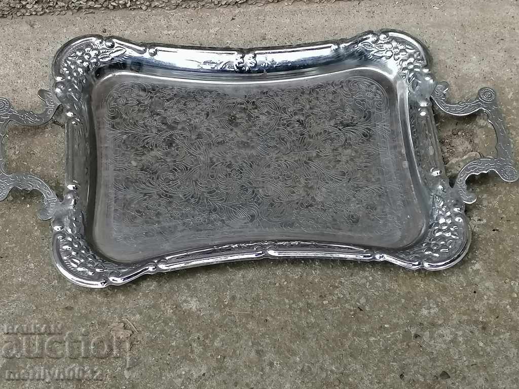 Old social tray with engravings boards, plateau, casserole - 6 Old social tray with engravings boards, plateau, casserole - 6