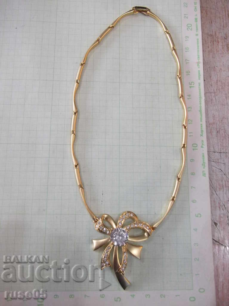 Necklace with stones imitation jewelry