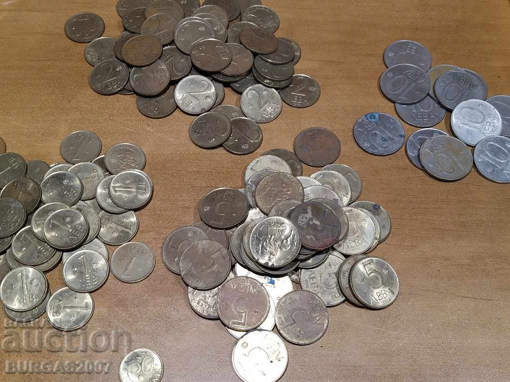 Lot of coins, BGN 50, BGN 1, BGN 2, BGN 5, BGN 10, 1992