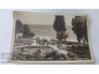 Пощенска картичка Варна Изглед от плажа 1958