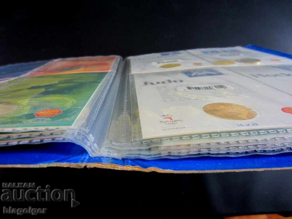 Livrarea ALBUM-COLECȚIE-OLYMPIAD SYDNEY 2000-34buc JETONE PICTOGRAME