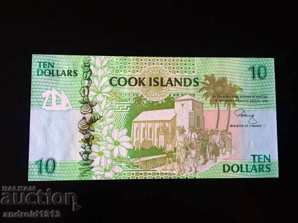 COOK ISLANDS - 10 USD 1992, R-8 cu preț € 29.98 | 58.64 BGN COOK ISLANDS - 10 USD 1992, R-8 cu preț € 29.98 | 58.64 BGN