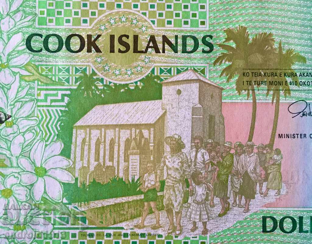 Livrarea COOK ISLANDS - 10 USD 1992, R-8 Livrarea COOK ISLANDS - 10 USD 1992, R-8