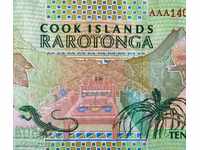 COOK ISLANDS - 10 USD 1992, R-8