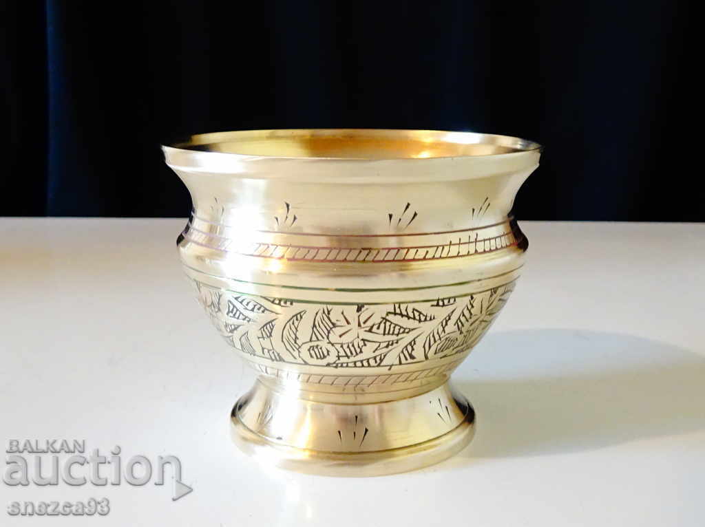 Bronze wine cup, goblet, cloisonné enamel with price 26.00 BGN | € 13.29 Bronze wine cup, goblet, cloisonné enamel with price 26.00 BGN | € 13.29