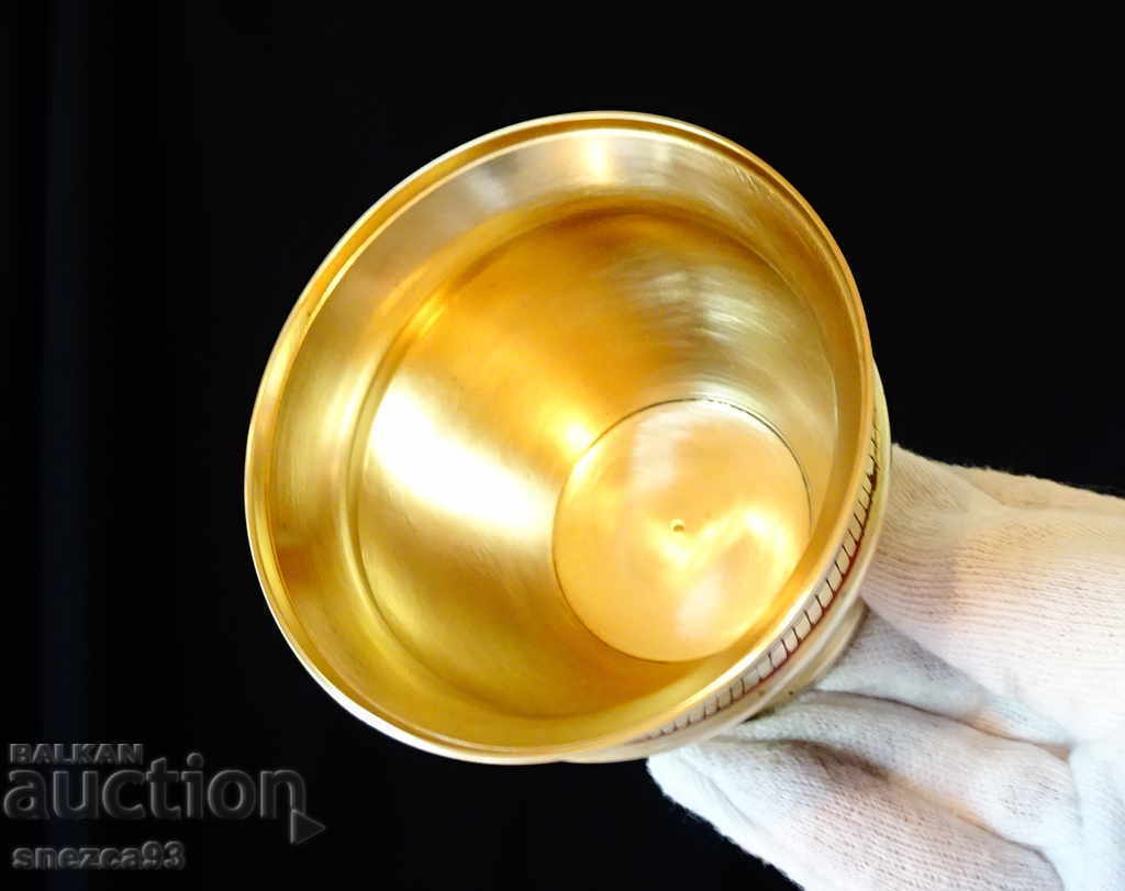 Auction Bronze wine cup, goblet, cloisonné enamel Auction Bronze wine cup, goblet, cloisonné enamel