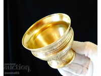 Χάλκινο ποτήρι κρασιού, ποτήρι, κυψελωτό σμάλτο