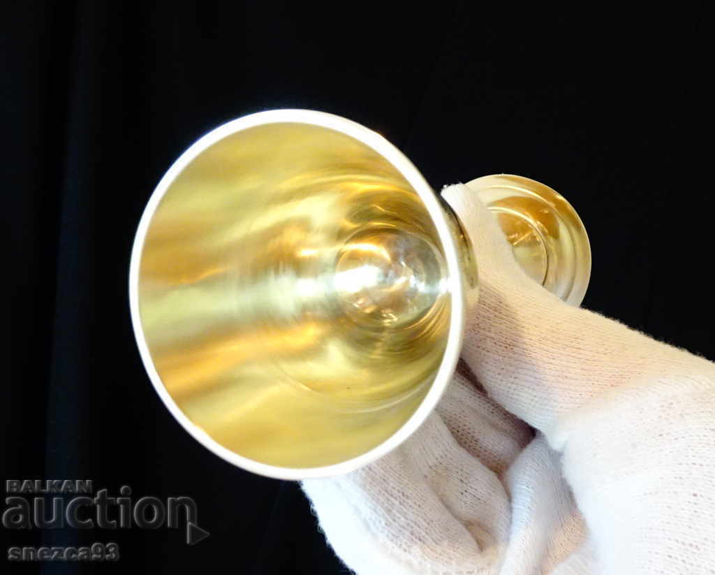 Auction Bronze rakia cups, engraved, baroque Auction Bronze rakia cups, engraved, baroque