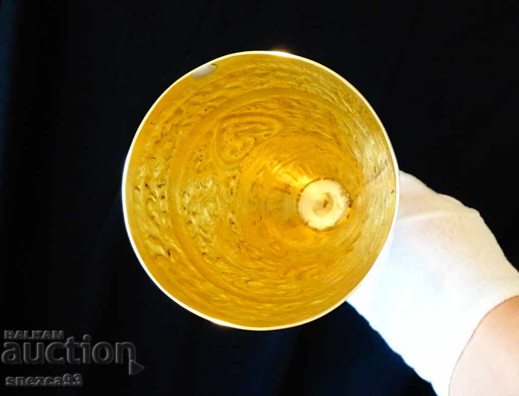 Ancient Indian Bronze Goblet Elephant, Peacock - 6