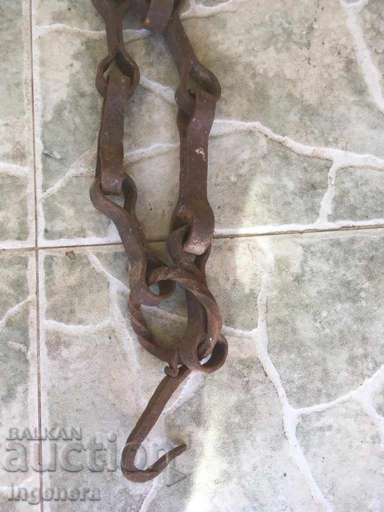 Delivery of FIREPLACE CHAIN OLD WROUGHT IRON LONG AND HEAVY Delivery of FIREPLACE CHAIN OLD WROUGHT IRON LONG AND HEAVY