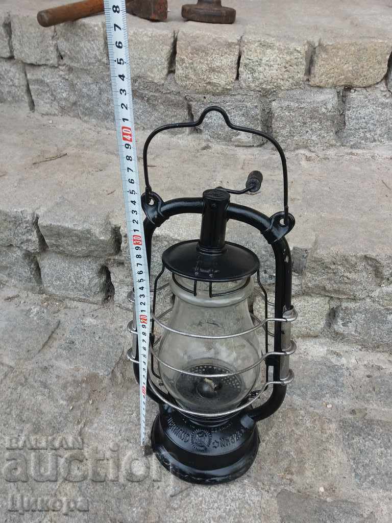 OLD GERMAN GAS LAMP LANTERN - 5 OLD GERMAN GAS LAMP LANTERN - 5