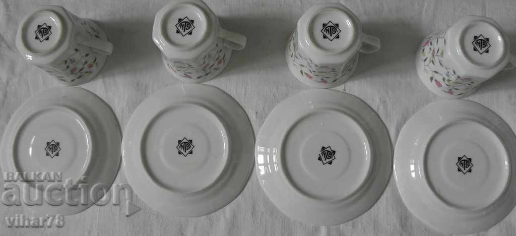 porcelain cups 6 pcs service - 6 porcelain cups 6 pcs service - 6