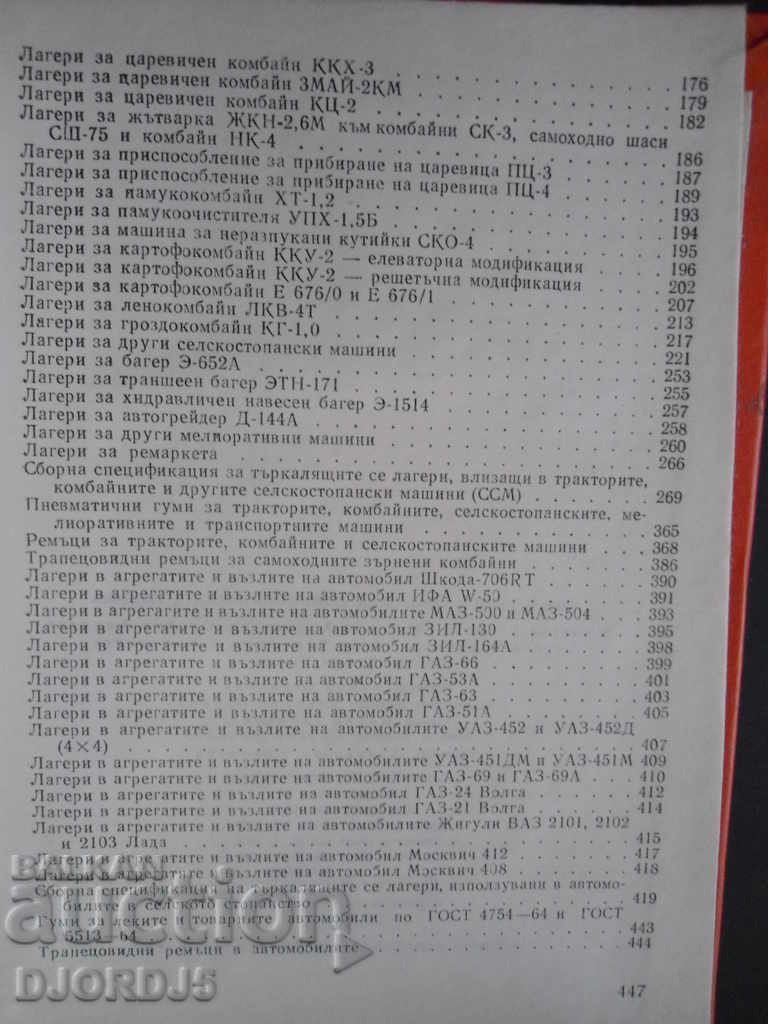 Delivery of Bearings, tires and belts for agricultural machinery Delivery of Bearings, tires and belts for agricultural machinery
