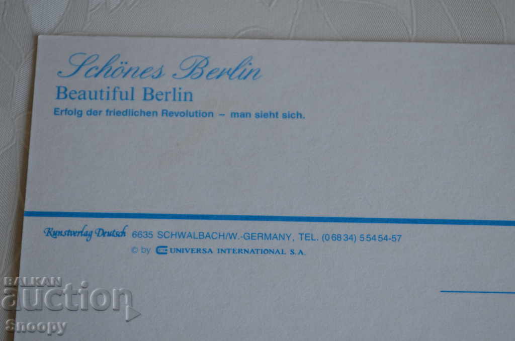 Delivery of Postcard: Schoenes Berlin - the wall Delivery of Postcard: Schoenes Berlin - the wall