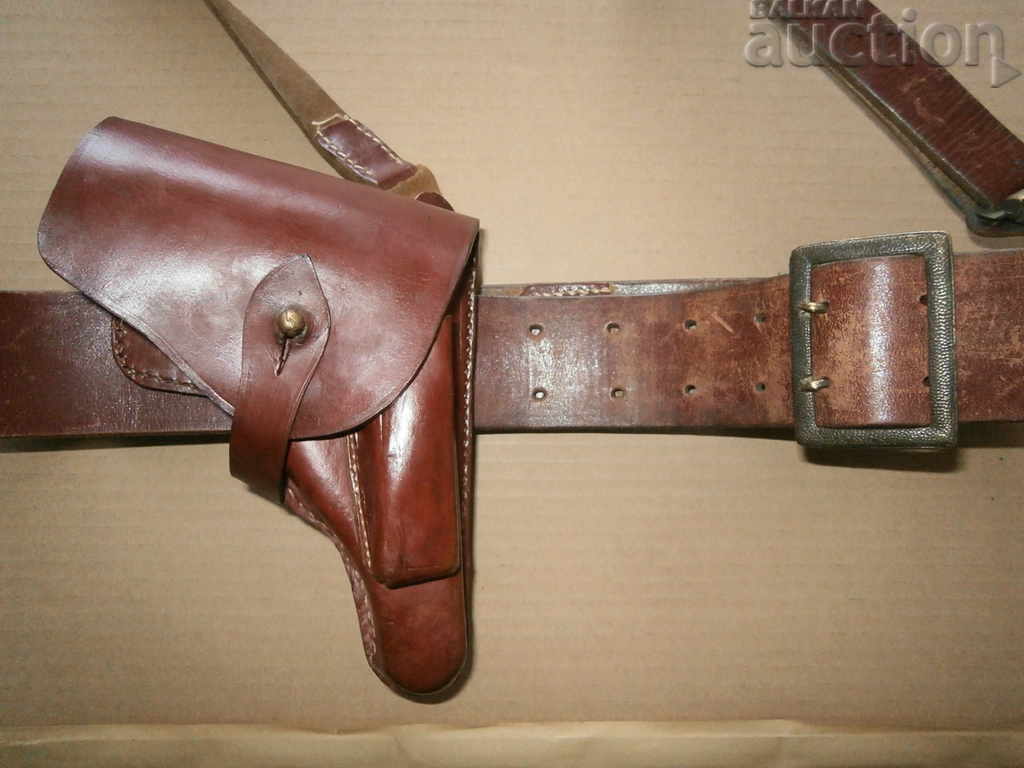 red staff officer's belt with protube and holster WALTER PPK with price 115.00 BGN | € 58.80 red staff officer's belt with protube and holster WALTER PPK with price 115.00 BGN | € 58.80
