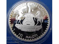 Lesotho 10 Maloti 1982 UNC PROOF Rare