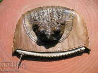 Frog leather purse