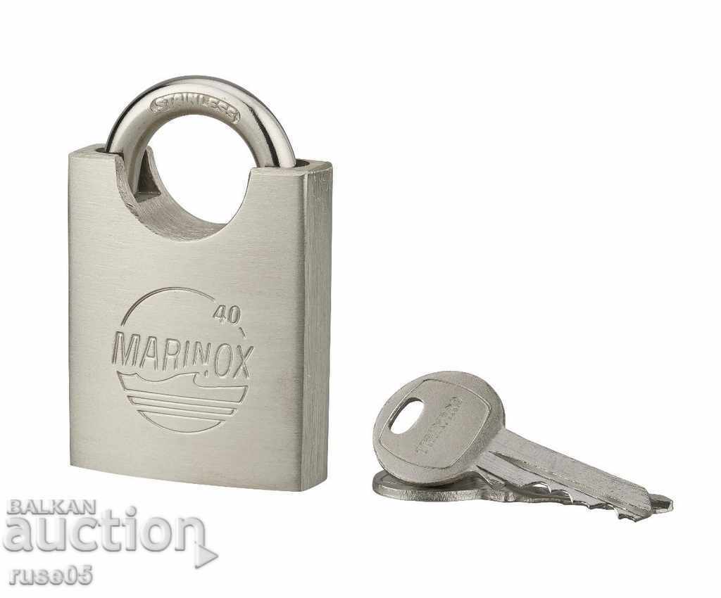 Padlock "MARINOX 40mm" steel with price 20.00 BGN | € 10.23