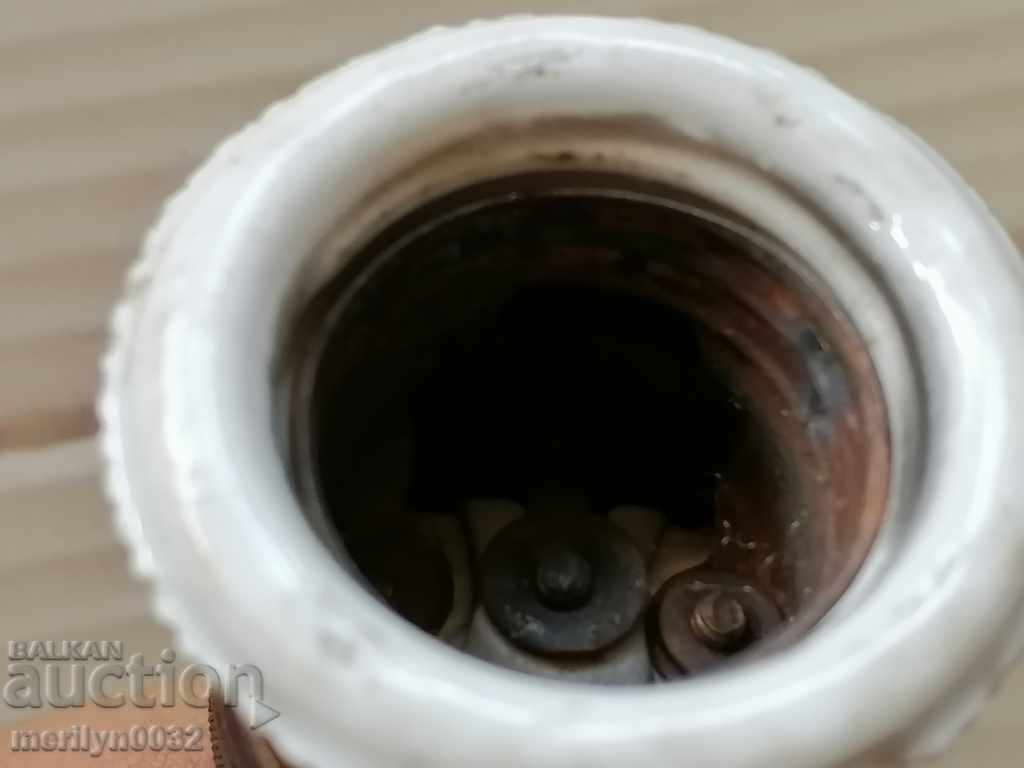 Παλιό πορσελάνινο φωτιστικό φανάρι πολυέλαιος αμπαζούρ 1920 με τιμή 39.00 BGN | € 19.94