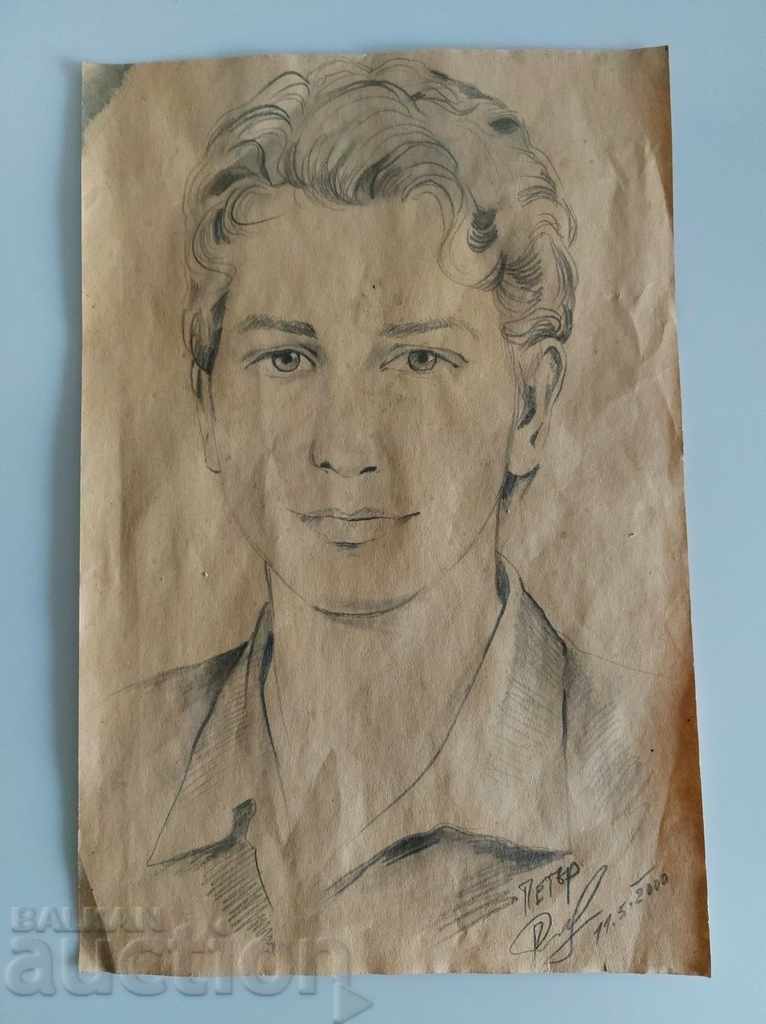 PICTURE PORTRAIT SKETCH GRAPHICS SIGNED with price 9.00 BGN | € 4.60