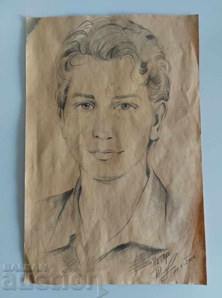 Auction  PICTURE PORTRAIT SKETCH GRAPHICS SIGNED