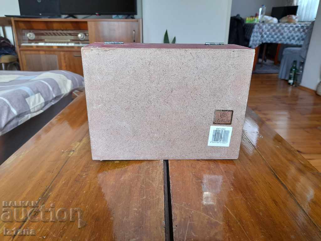 Παλιό ξύλινο κουτί, τσάντα ταξιδιού - 6