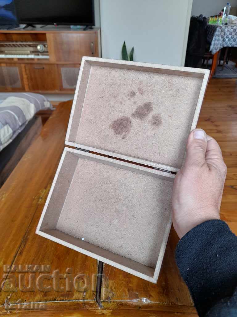 Παλιό ξύλινο κουτί, τσάντα ταξιδιού - 7