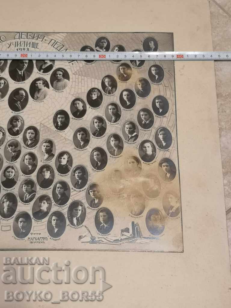 Auction Big Old Photo Shumen Maiden. School 1928 Auction Big Old Photo Shumen Maiden. School 1928
