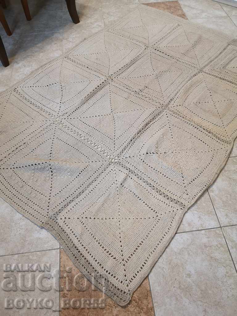 Delivery of Vintage Hand Knitted Blanket Bedspread Delivery of Vintage Hand Knitted Blanket Bedspread