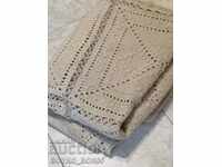 Cuvertură de pat vintage tricotată manual