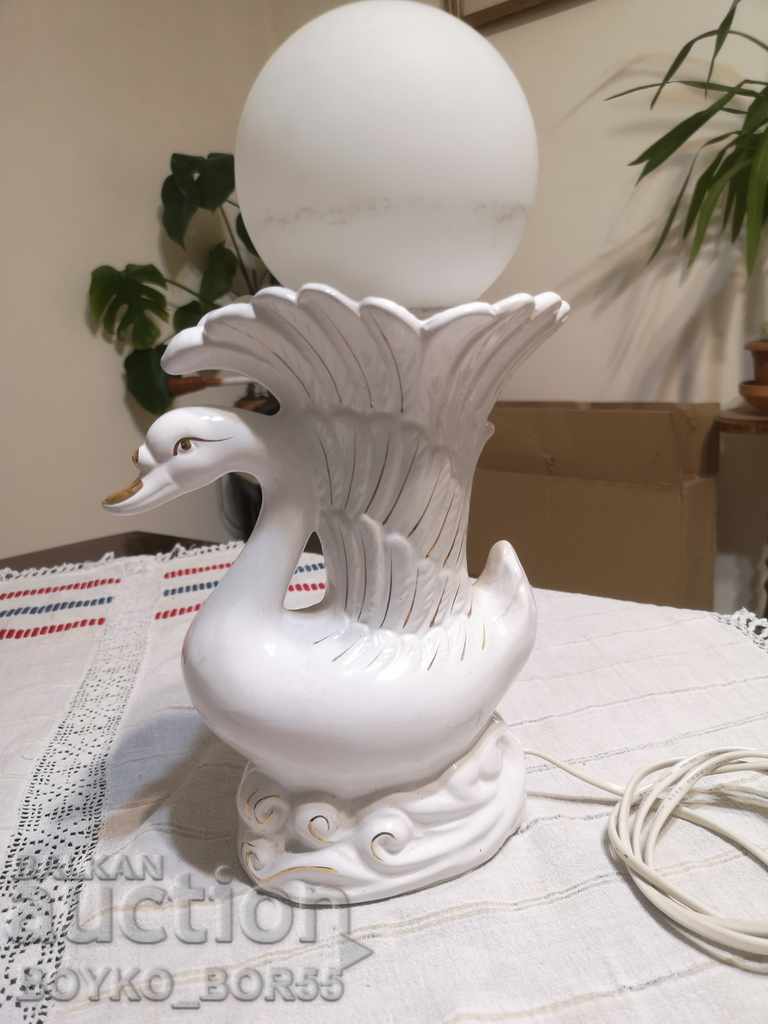 Wonderful Porcelain Night Lamp Swan with price 85.00 BGN | € 43.46 Wonderful Porcelain Night Lamp Swan with price 85.00 BGN | € 43.46