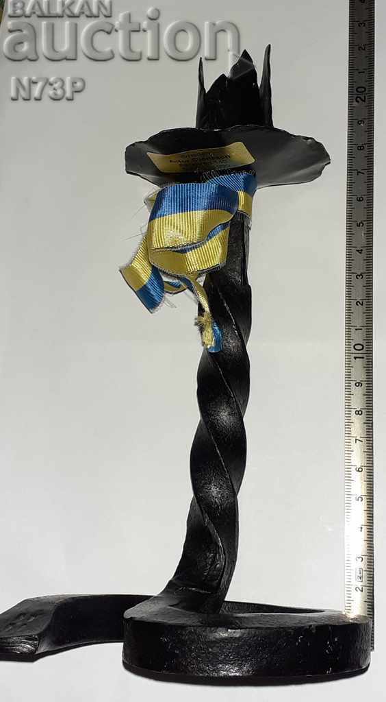 SWEDISH CANDLEHOLDER. WROUGHT IRON. HANDMADE. - 5 SWEDISH CANDLEHOLDER. WROUGHT IRON. HANDMADE. - 5