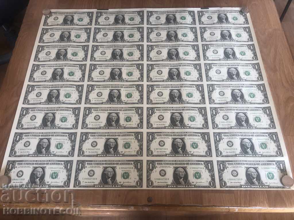 USA 32 x 1 $ issue - issue 2003 A - G - NEW UNC UNIQUE
