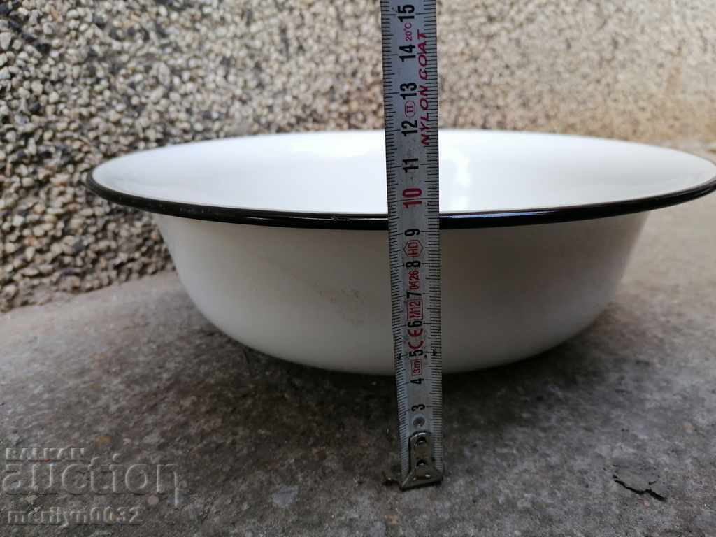Enameled basin, trough, USSR enamel vessel - 5 Enameled basin, trough, USSR enamel vessel - 5