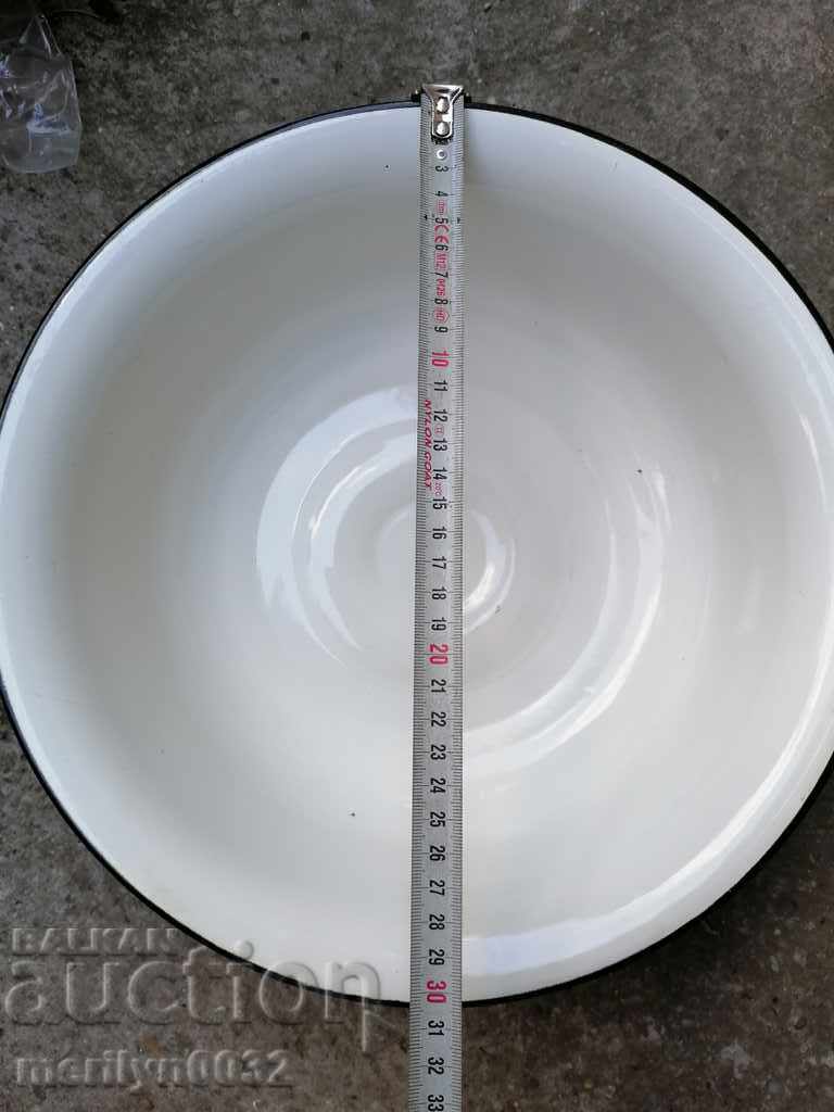Enameled basin, trough, USSR enamel vessel - 6 Enameled basin, trough, USSR enamel vessel - 6