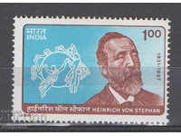 1981. India. Heinrich von Stefan (founder of UPU).