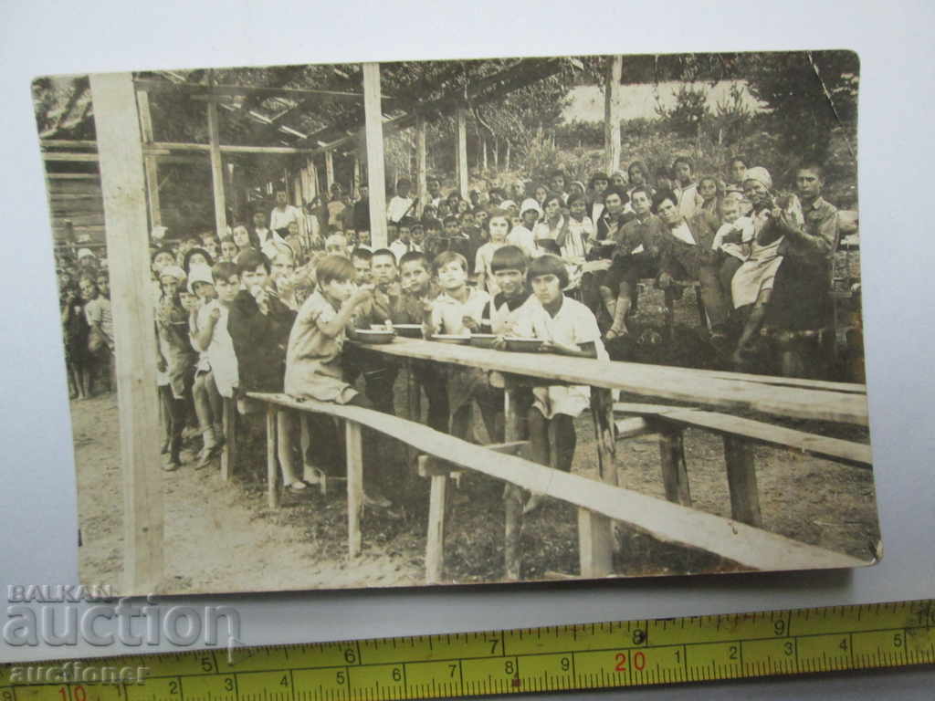 OLD ROYAL PHOTO OF CHILDREN'S COLONIES NEAR THE VILLAGE OF DEDEVO-1929 with price 10.00 BGN | € 5.11 OLD ROYAL PHOTO OF CHILDREN'S COLONIES NEAR THE VILLAGE OF DEDEVO-1929 with price 10.00 BGN | € 5.11