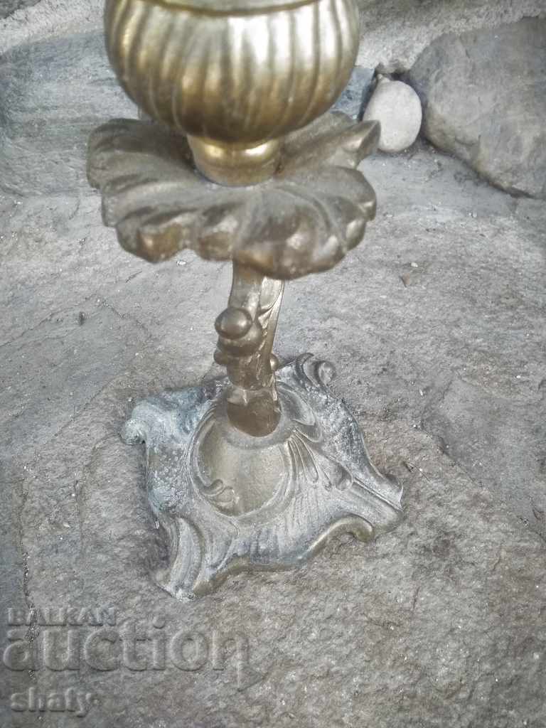 Auction Old bronze candlestick Auction Old bronze candlestick