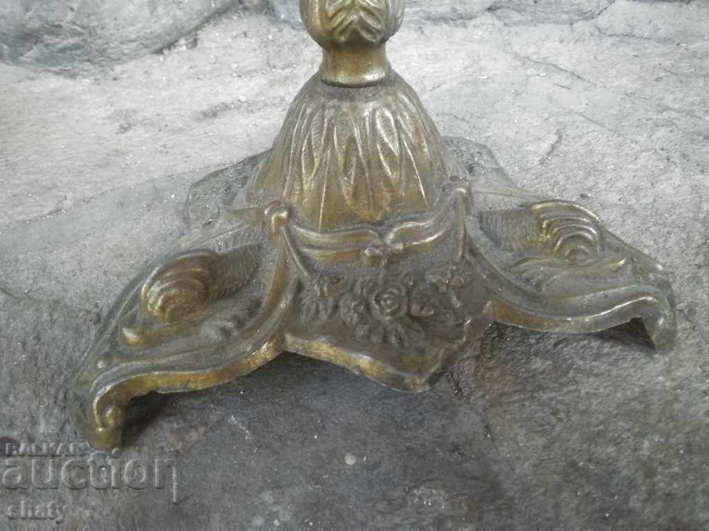 Auction Old bronze candlestick Auction Old bronze candlestick