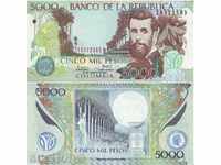 Zorba LICITAȚII COLUMBIA 5000 peso 2009 UNC