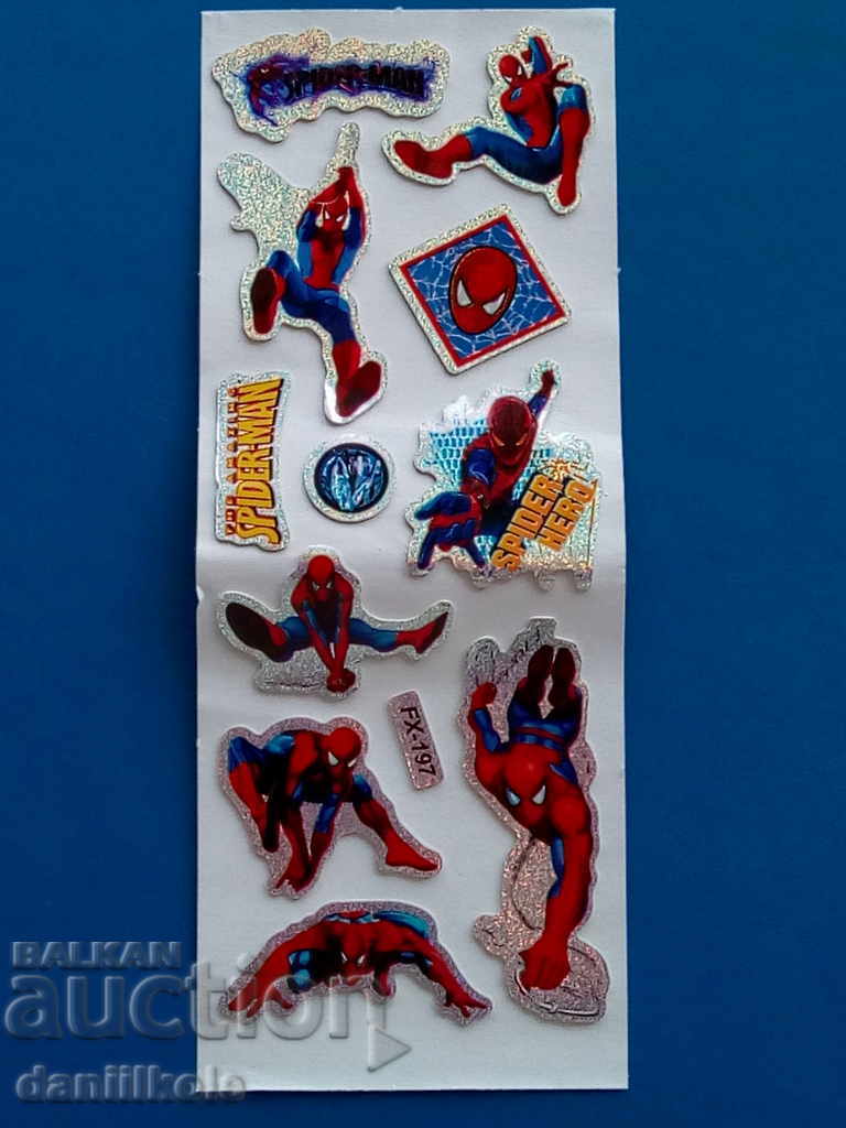 *$*Y*$* SPIDER-MAN SET OF 12 AWESOME STICKERS *$*Y*$*