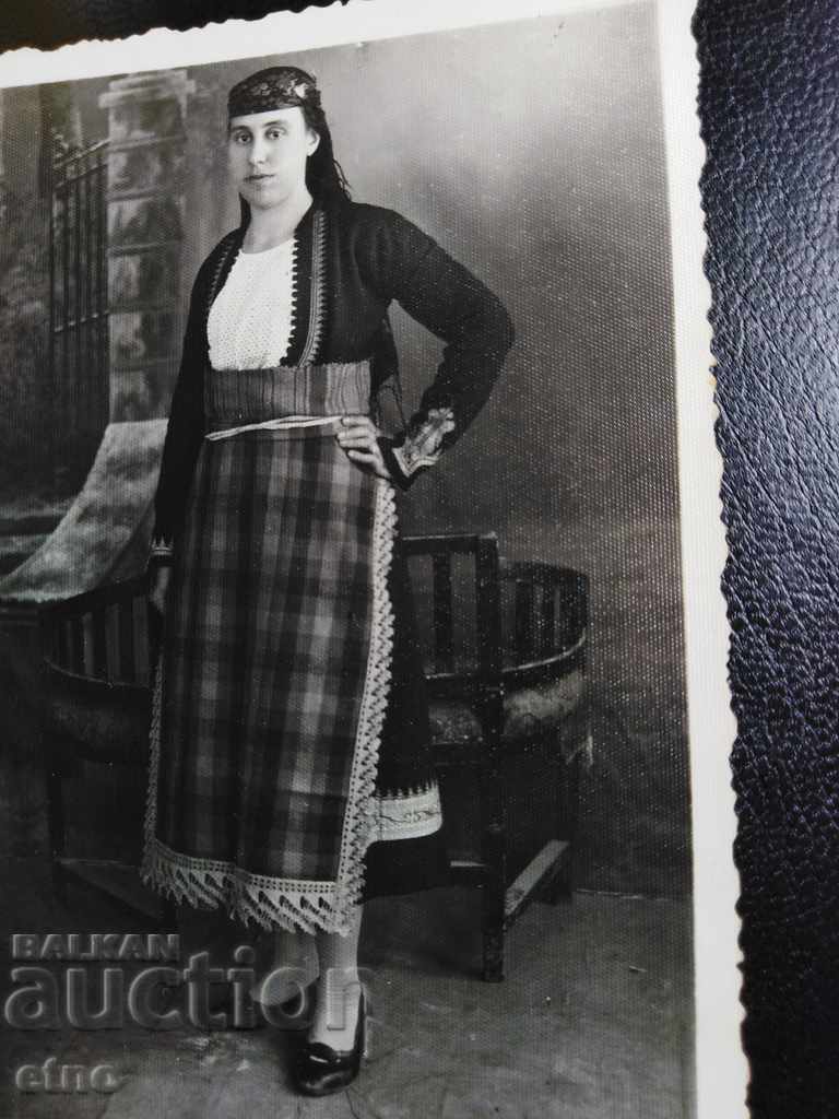 FOTO REALĂ, 1938, COSTUM, beteală, împletitură